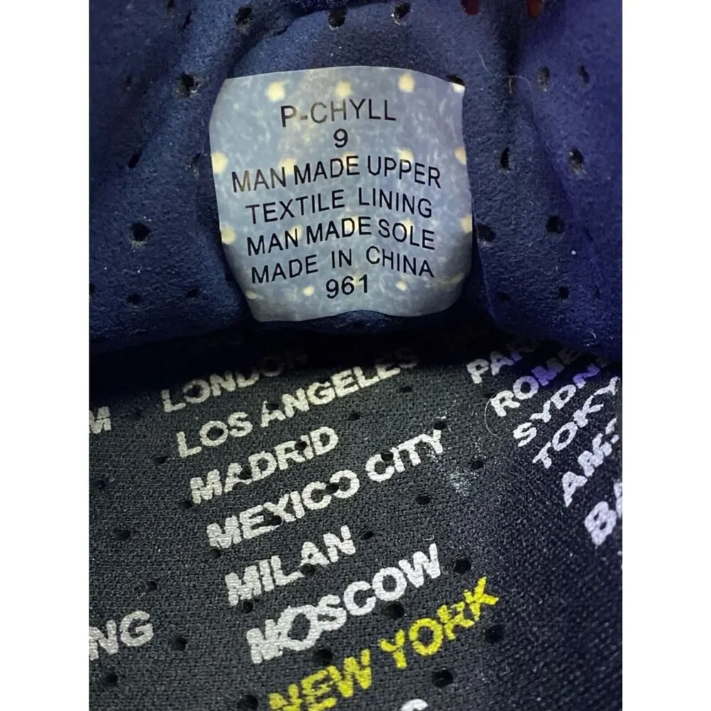 Steve Madden Men's 9 Blue Suede P-CHYLL Perforated Low Top Sneakers - Picture 7 of 9